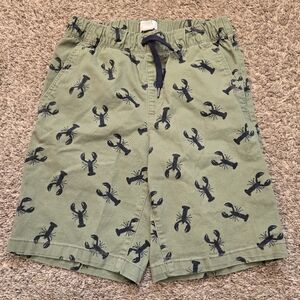 Old Navy Green Shorts Navy Lobster/Crawfish Print Boys Size 14/16